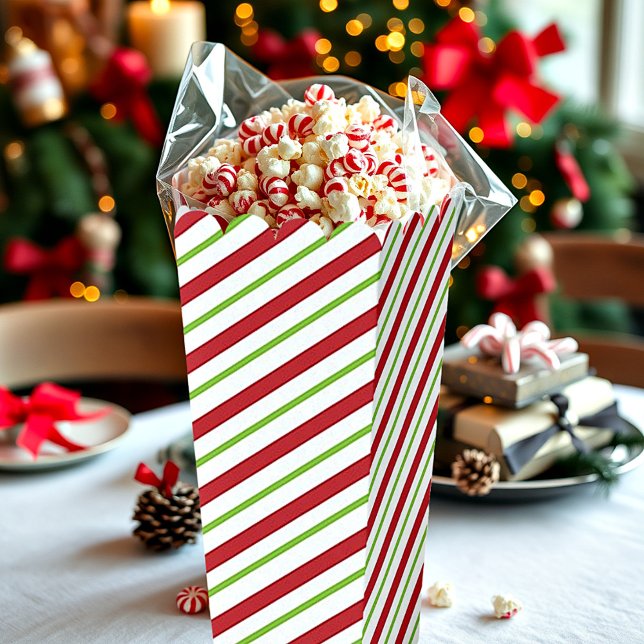 Peppermint stripes personalised   favour box (Creator Uploaded)