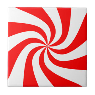 peppermint swirl candy ceramic tile