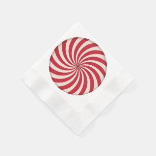 Peppermint Swirl Candy Napkin