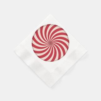 Peppermint Swirl Candy Napkin
