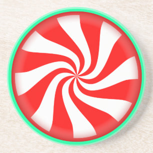 Peppermint Swirl Coaster