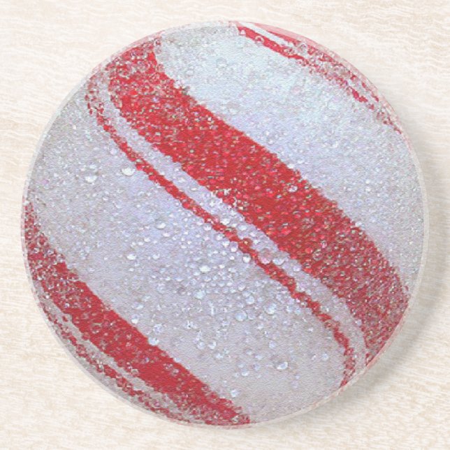 Peppermint Swirl Coaster (Front)