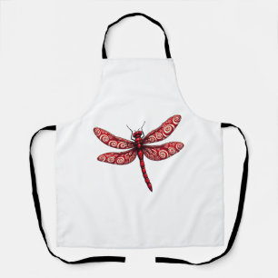 Peppermint Swirl Dragonfly Apron