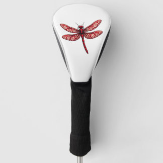 Peppermint Swirl Dragonfly Golf Head Cover