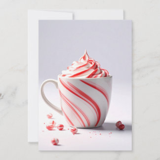 Peppermint Swirl Mug-Blank Card
