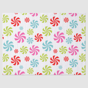 Peppermint Swirl Pattern – Colourful Candy Design Tissue Paper