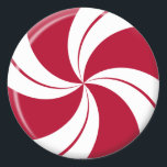 Peppermint Swirl Stripe Candy Classic Round Sticker<br><div class="desc">Peppermint Swirl Stripe Candy</div>