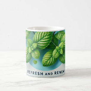 Peppermint Tea Design AI art Coffee Mug