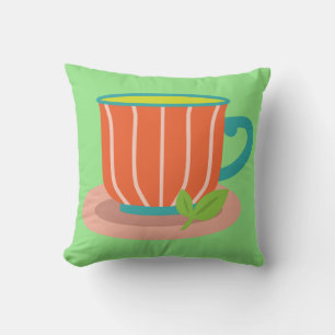 Peppermint tea for tea lovers cushion