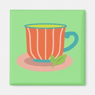 Peppermint tea for tea lovers magnet