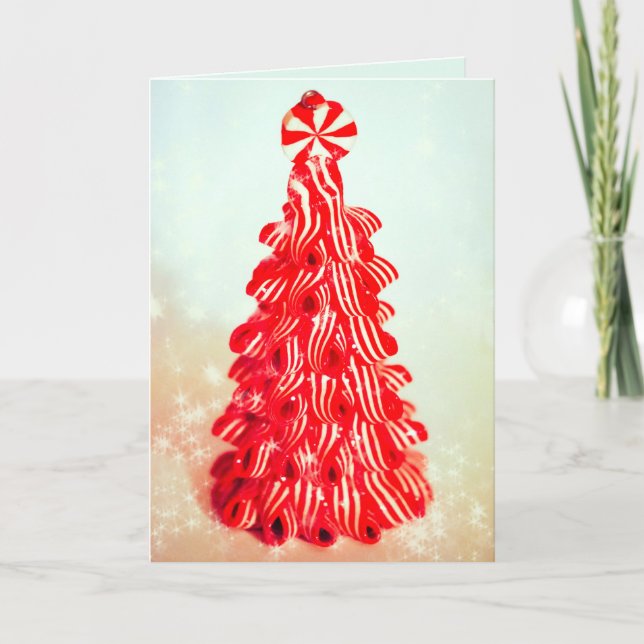 Peppermint Tree Christmas Card (Front)