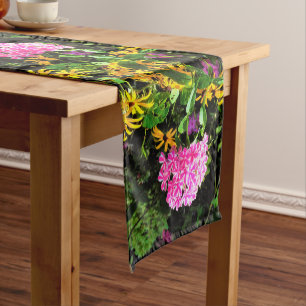 Peppermint Twist Phlox in the Flower Garden Short Table Runner