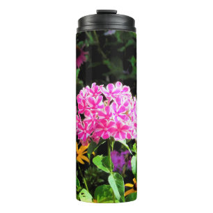 Peppermint Twist Phlox in the Flower Garden Thermal Tumbler