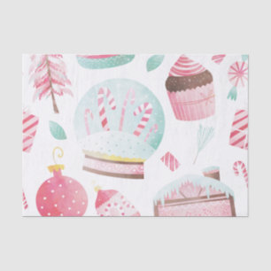 Peppermint Watercolor Christmas Tissue Paper