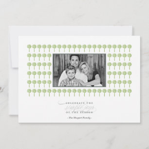 Peppermint Wicked Pattern Holiday Photo Card