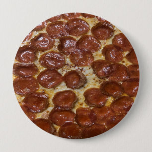 Pepperoni Pizza 10 Cm Round Badge