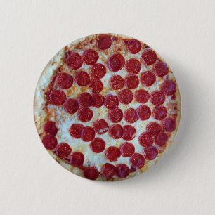 Pepperoni Pizza 6 Cm Round Badge