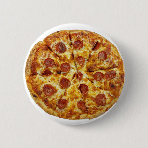 Pepperoni Pizza 6 Cm Round Badge