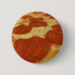 pepperoni pizza 6 cm round badge