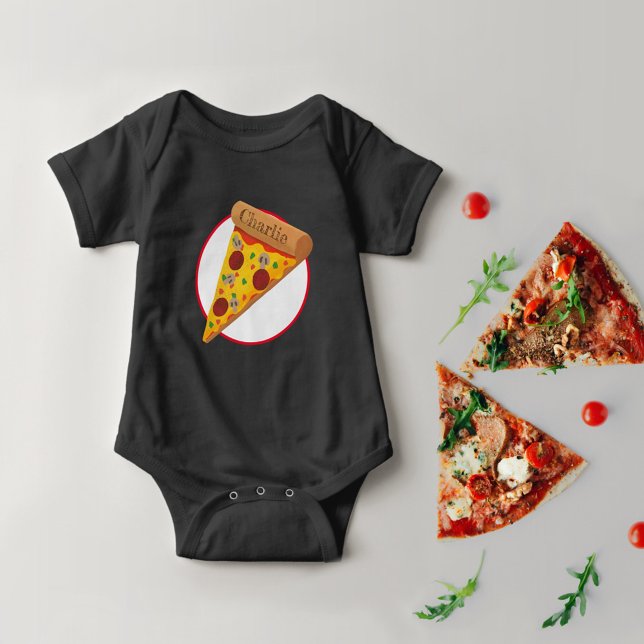 Pepperoni pizza  baby bodysuit (Creator Uploaded)