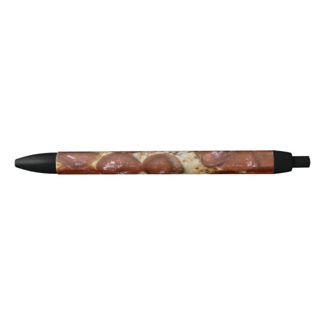 Pepperoni Pizza Black Ink Pen (Front)