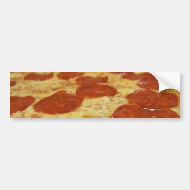 pepperoni pizza bumper sticker (Front)