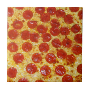 Pepperoni Pizza Ceramic Tile