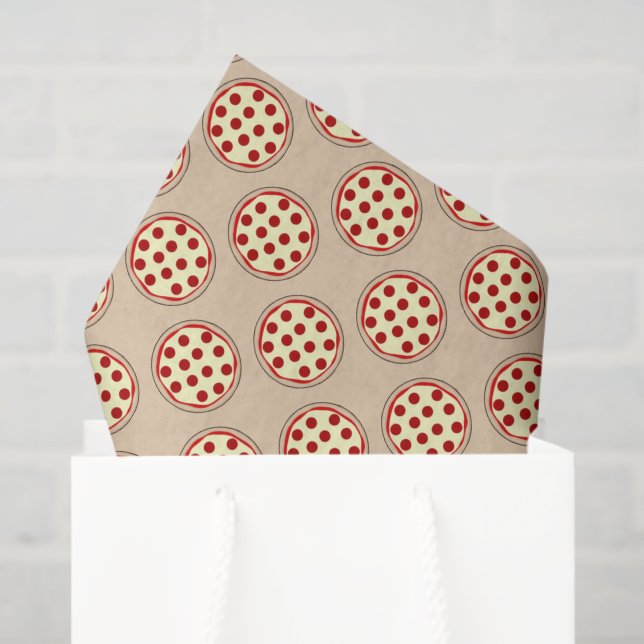 Pepperoni pizza fun patternparty tissue paper (Gift Bag)