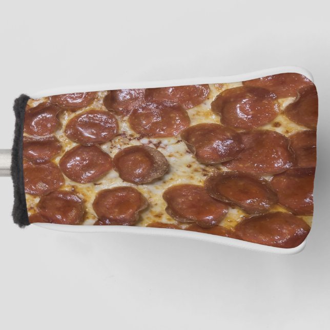 Pepperoni Pizza Golf Head Cover (Front)