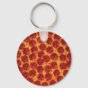 Pepperoni Pizza Key Ring