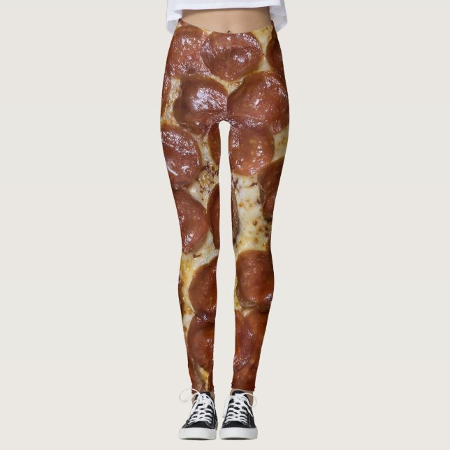 Pepperoni Pizza Leggings (Front)