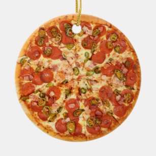 Pepperoni Pizza Ornament Junk Food