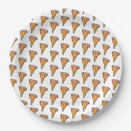 Pepperoni Pizza Party Slice W Paper Plate