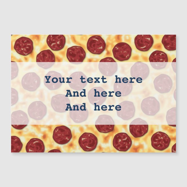 Pepperoni Pizza Pattern (Front)