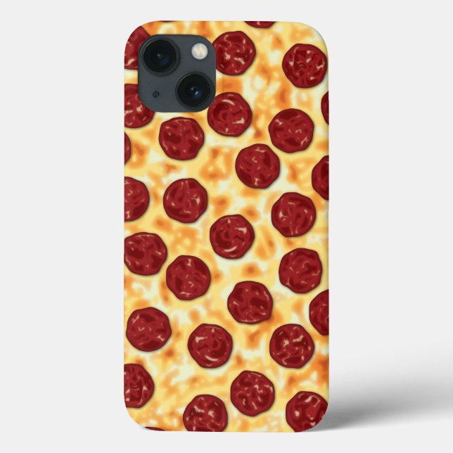 Pepperoni Pizza Pattern Case-Mate iPhone Case (Back)
