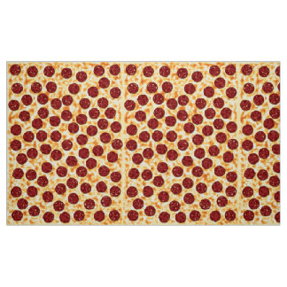 Pepperoni Pizza Pattern Fabric