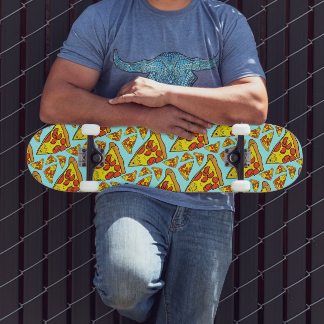 Pepperoni Pizza Pattern Skateboard (Outdoor 3)