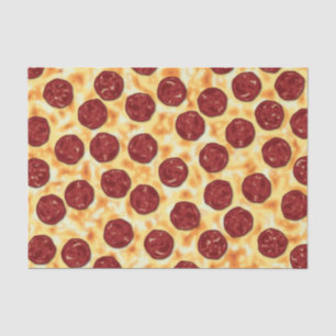 Pepperoni Pizza Pattern Tissue Paper