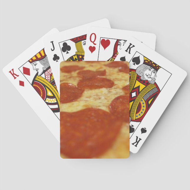 pepperoni pizza playing cards (Back)