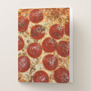 Pepperoni Pizza Pocket Folder