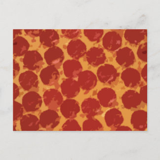 Pepperoni Pizza Postcard