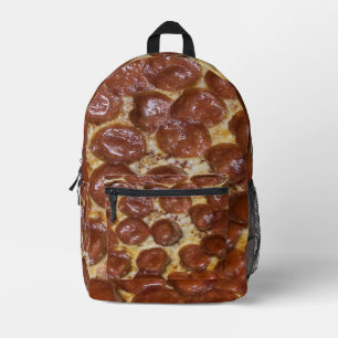 Pepperoni Pizza Printed Backpack