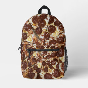 Pepperoni Pizza Printed Backpack
