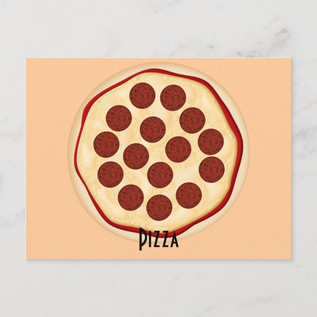 Pepperoni Pizza Recipe Card (Front)