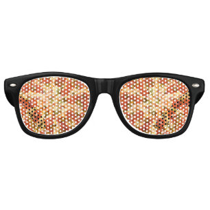 Pepperoni pizza retro sunglasses