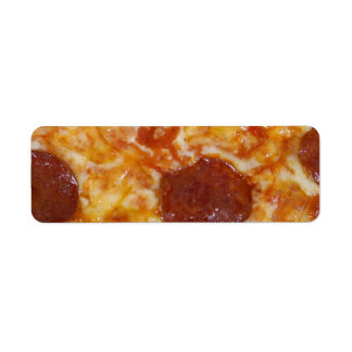 Pepperoni Pizza Return Address Label