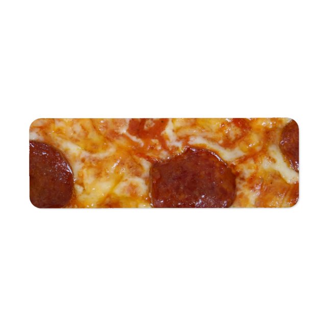 Pepperoni Pizza Return Address Label (Front)