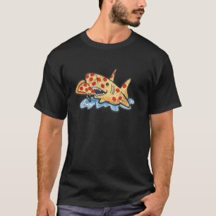 Pepperoni Pizza Shark Foodie Food Funny Pizza Love T-Shirt