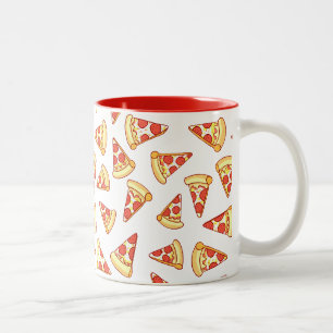 Pepperoni Pizza Slice Drawing Pattern Mug