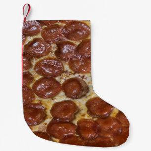Pepperoni Pizza Small Christmas Stocking
